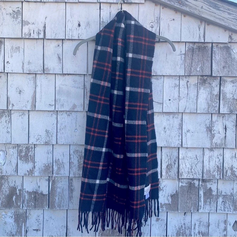 Italian Woollen Threasures Cashmere/Wool Blend Fringe Scarf